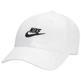Nike耐克棒球帽男女同款帽子夏季新款运动帽白色鸭舌帽FB5368-100
