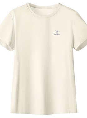 骆驼运动速干T恤短袖 春夏羽毛球户外跑步防晒登山健身瑜伽服上衣