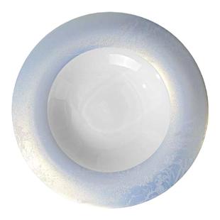 酒店位上陶瓷盘子圆形海参冷菜盘中式餐厅意境盘鲍鱼精致菜凉菜盘