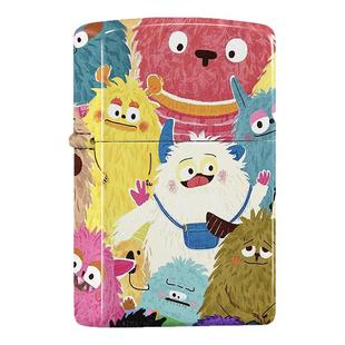 zippo打火机正品 狞萌物语彩印防风煤油打火机送男生创意生日礼物