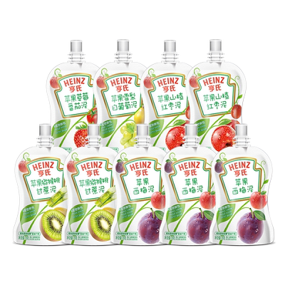 亨氏果泥婴儿辅食零食果蔬泥