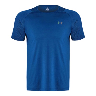 UA/安德玛正品Rush Emboss SS男士复古潮流轻质短袖1376790-426