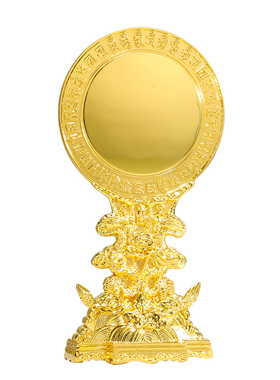 密宗鎏金摆件准提佛母