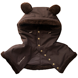 BCG小熊防风滑雪帽加绒保暖抗风护耳大头围冬季帽专业滑雪装备