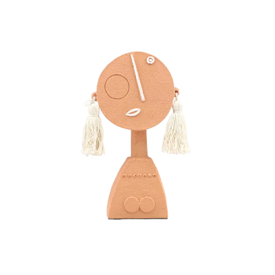 复古抽象树脂耳环人雕塑艺术摆件