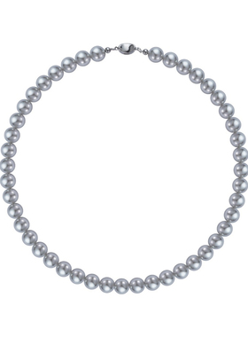 施家珍珠项链2024新款爆款轻奢小众高级感纯银毛衣项链女母亲礼物