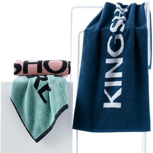 金号运动巾纯棉加长加厚毛巾吸汗速干洗澡游泳跑步健身房骑行瑜伽