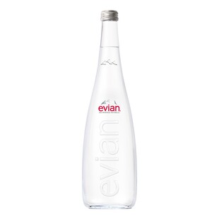 evian/依云法国高端纯净饮用矿泉水330ml*20瓶整箱玻璃瓶正品保证