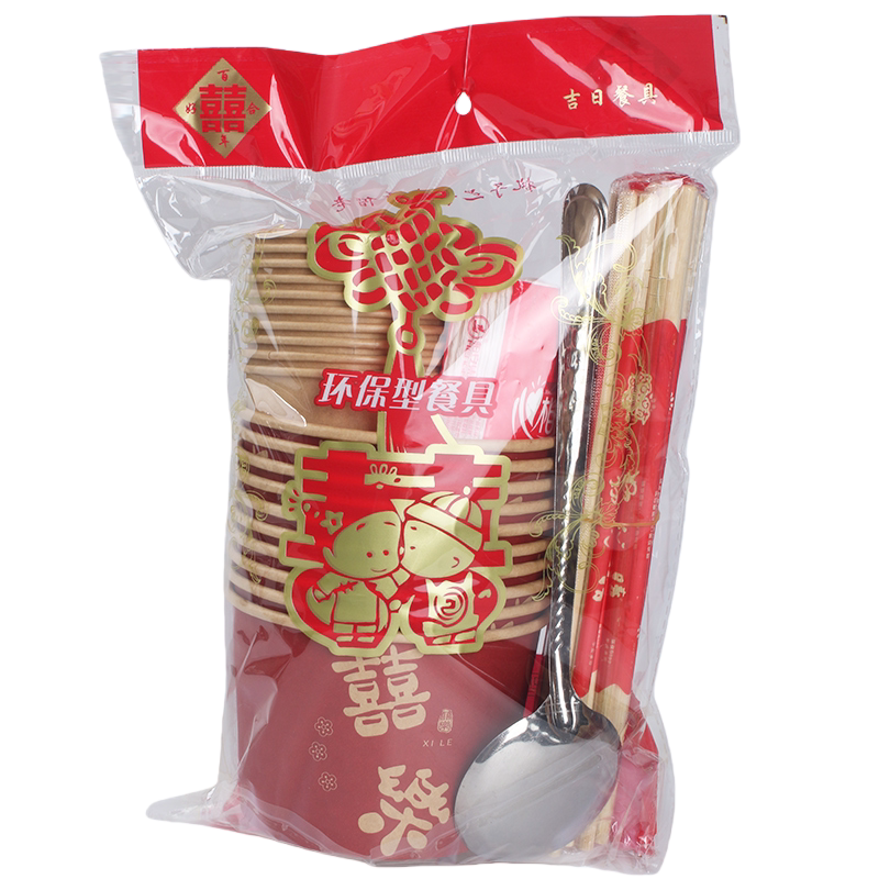 一次性可降解餐具组合