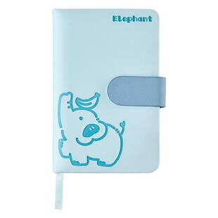 三年二班 简约动物皮面搭扣本笔记本本子2026年学生用手账本日记计划本初高中生专用错题本记事本高颜值ins风