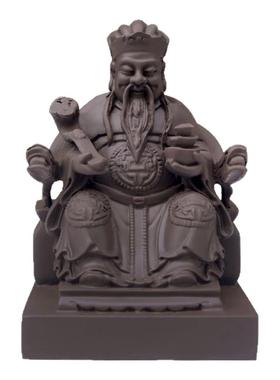 4寸紫砂土地公 吕洞宾摆设摆件 地藏王 地主爷家居摆件工艺品