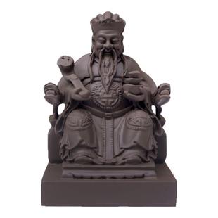 4寸紫砂土地公 吕洞宾摆设摆件 地藏王 地主爷家居摆件工艺品