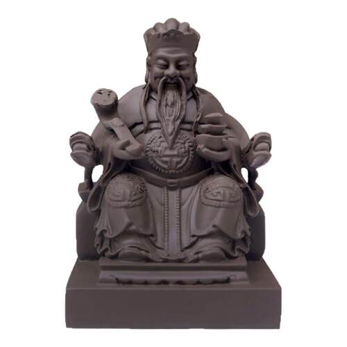 4寸紫砂土地公 吕洞宾摆设摆件 地藏王 地主爷家居摆件工艺品
