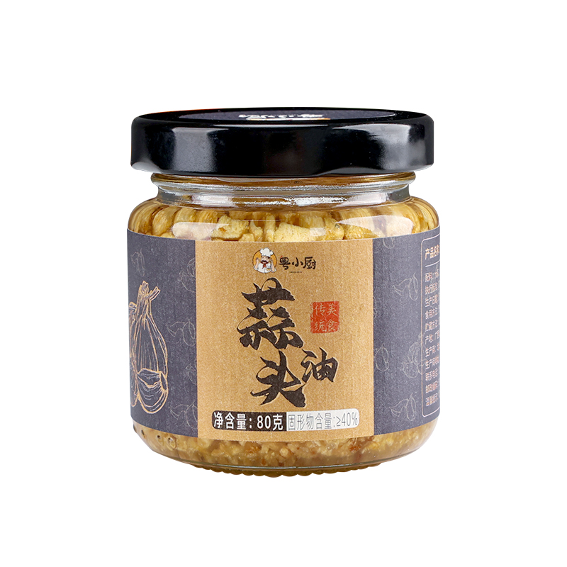 粵小廚蒜頭油廣東潮汕特產(chǎn)家用炸蒜頭酥調(diào)味料蔥油商用官方旗艦店