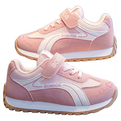 巴布豆童鞋春季新款女童鞋子开春小女孩透气运动鞋春季儿童阿甘鞋