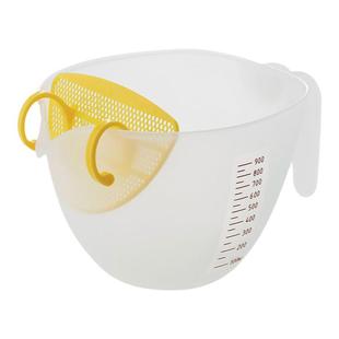 日本AKEBONO蛋液过滤器量杯带刻度鸡蛋羹淘米打蛋碗蛋清分离神器