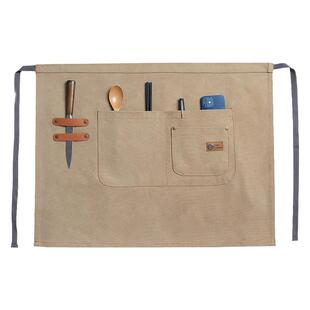 火锅店服务员专用半身短围裙定制西餐厅甜品店奶茶咖啡厅半截围腰