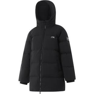 李宁儿童中长款羽绒服衣服新款冬季内胆外套男童装女大童加厚冬装