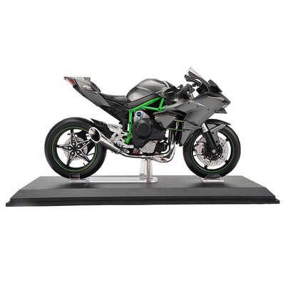 青岛社1 12川崎忍者h2r模型仿真合金机车模型川崎h2收藏摆件礼物
