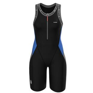 TOSWIM连体平角泳衣女五分裤专业训练保守显瘦遮肉时尚温泉游泳衣
