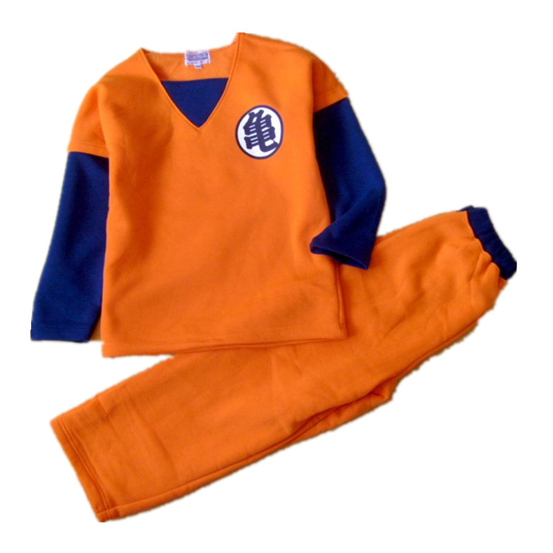 特价加绒儿童装七龙珠悟空练功服裤子2件套装家居服龟字5-9岁2366