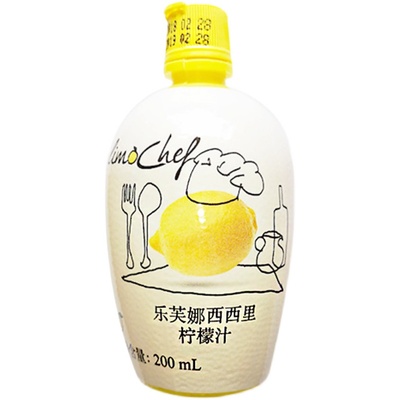 乐芙娜西西里柠檬汁烘焙奶茶店专用祛腥家用柠檬汁浓缩原汁200ml
