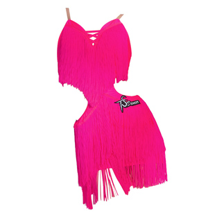 多色流苏高端舞蹈服拉丁舞套装少儿女童成人新款气质练功服演出服