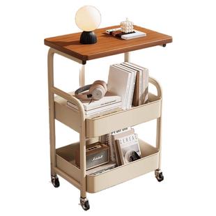 可移动小推车沙发边几床边置物架高茶几桌子客厅零食出租屋床头柜