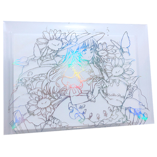 线稿本 第二弹定制原创水彩上色线稿 初学者填画手绘本临摹涂色本