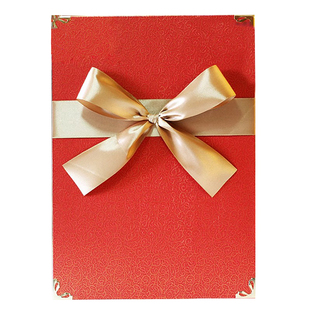 A4主持人手卡台词夹直板式誓言册结婚礼誓词宣言保证书外壳高级感