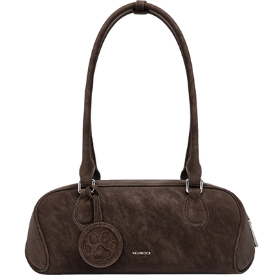 Valuncica/华伦西亚窝窝法棍包小众单肩腋下包复古牛皮波士顿包女