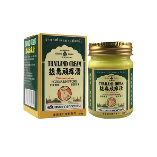 泰国拔毒顽痒清草本膏50g萃取清凉舒适止皮肤不适百想皮外用膏