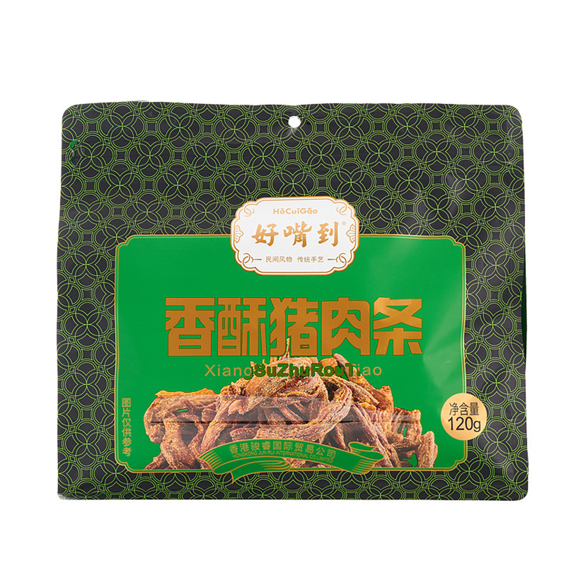 好嘴到香酥猪肉松条手撕猪肉干120g/袋猪肉脆办公室零食休闲零食