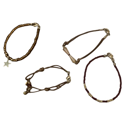 美拉德~复古编织绳串珠手链