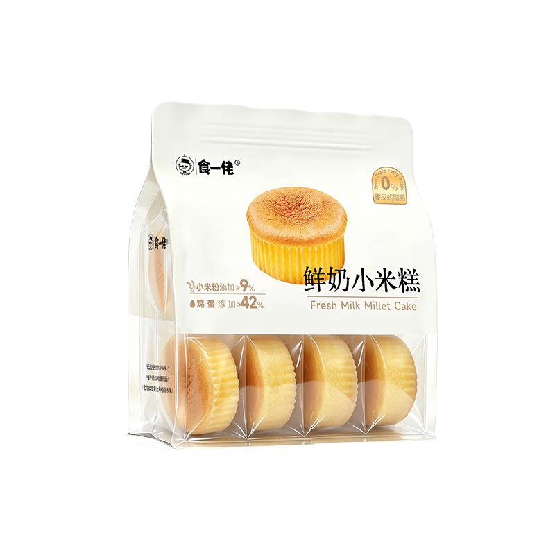 食一佬鲜奶小米糕鲜蛋糕面包早餐无蔗糖营养食品代餐学生休闲零食