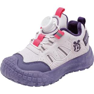 巴布豆童鞋官方旗舰店儿童二棉鞋秋冬款女孩加绒跑步鞋女童运动鞋