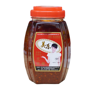 四川特产美乐香辣酱1kg富顺手抓饼辣椒酱炒干锅小龙虾调味酱家用