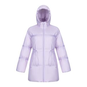艾莱依鹅绒2023新款羽绒服短款收腰时尚连帽设计感冬季外套女爆款