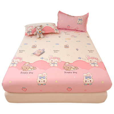 100%全棉床笠单件纯棉床垫套套件