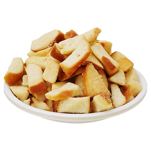 海盐焦糖碱水面包丁小零食休闲小吃食品解馋减咸水面包干脆片批发