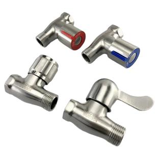 304不锈钢直通阀4分明装管双内外丝螺纹直角阀DN15全铜快开关阀门