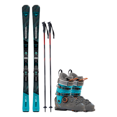 ROSSIGNOL金鸡专业卡宾男滑雪双板FORZA50 70滑雪板双板雪鞋全套