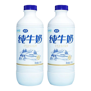 夏进纯牛奶大瓶装1kg*2瓶