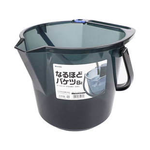 inomata日本进口手提水桶塑料收纳桶家务清洁用具洗车钓鱼装水桶