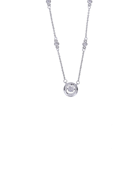 莫比乌斯环项链轻奢小众锁骨链女