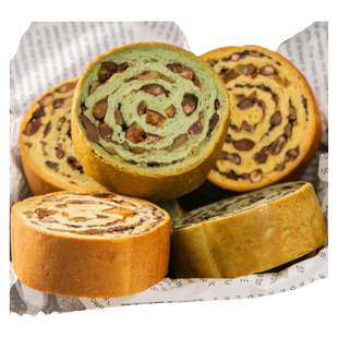 全麦面包果仁车轮坚果大列巴欧包饼粗粮小零食吐司即食品早餐整箱