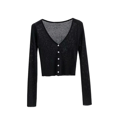 修身显瘦超薄防晒外套针织开衫