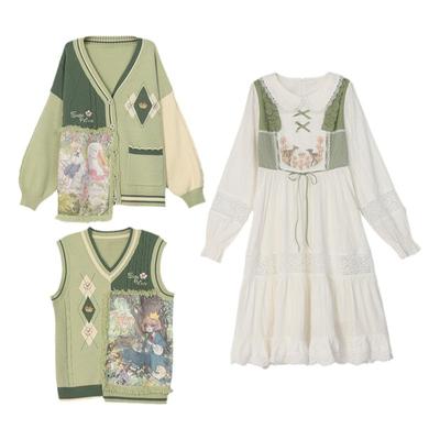 森女部落原创治愈系针织毛衣外套