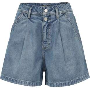 ONLY2026春季新款酷感个性皮牌水洗宽松捏褶A字阔腿短裤牛仔裤女