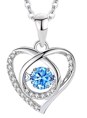 跳动的心S999足银项链女轻奢小众